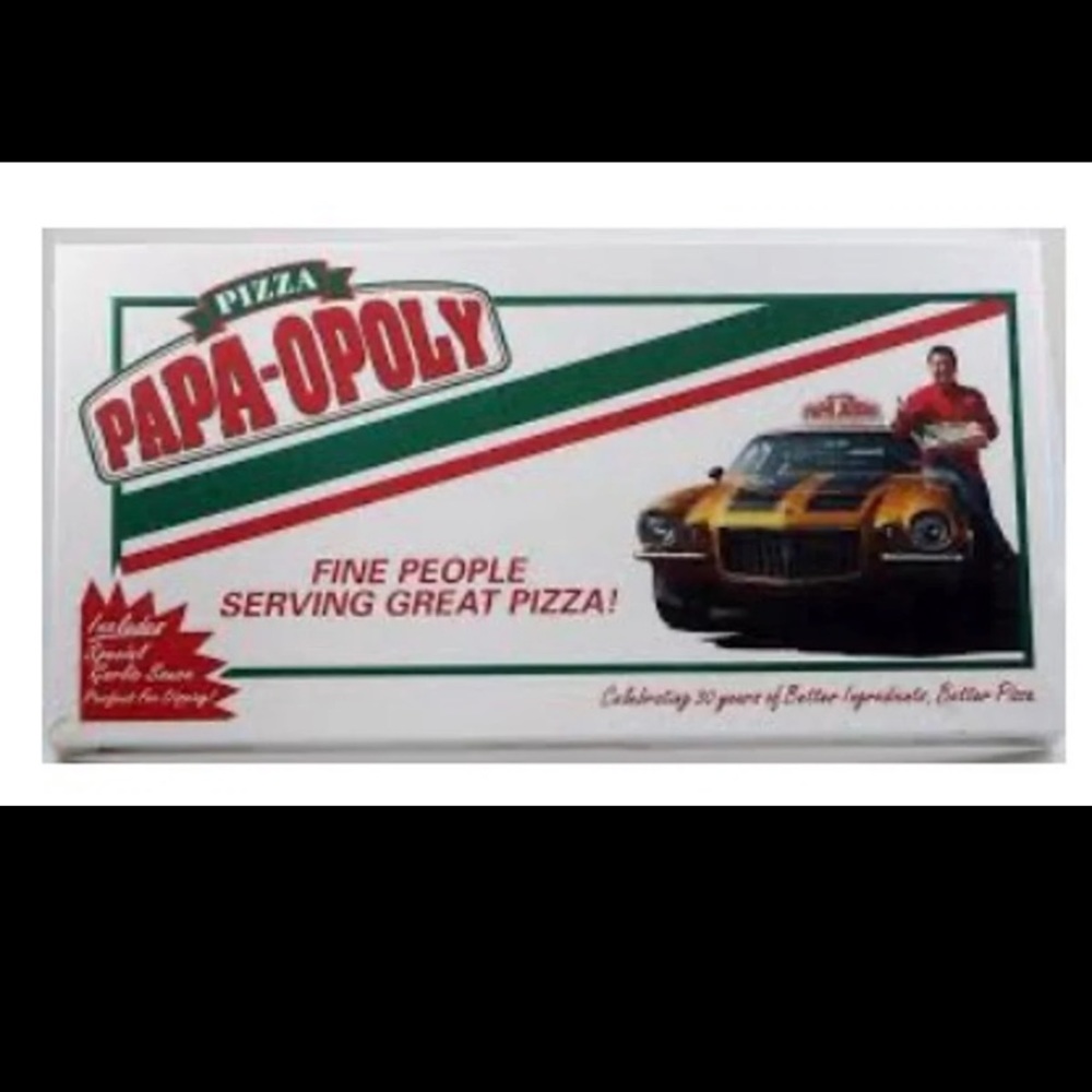 RARE COLLECTION  Monopoly Pizza Papa- Opoly